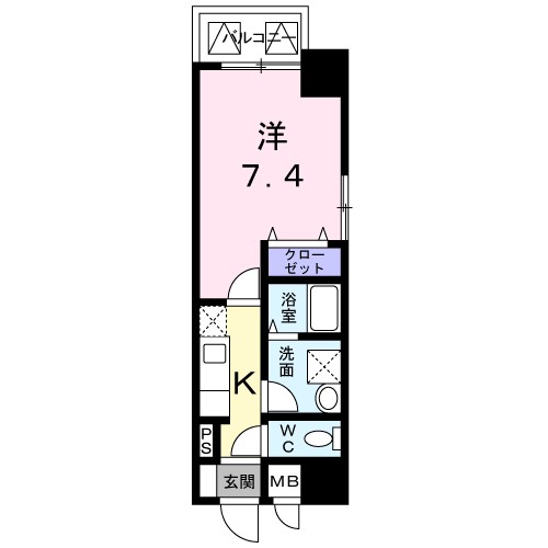 フォンテーヌ　加賀屋 間取り