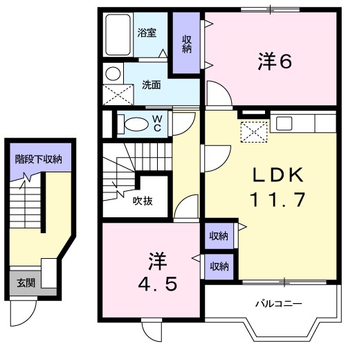 シュクセ・ベージョＡ棟 間取り