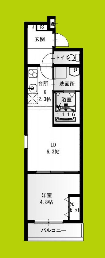 フジパレス百舌鳥駅東 間取り図