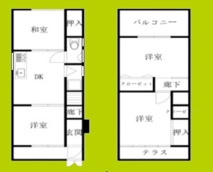 西成区松3丁目貸家 間取り