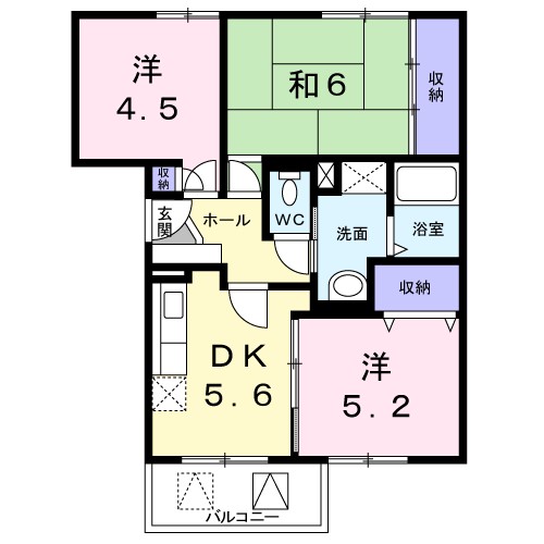 サンガーデン北川　Ⅱ 間取り