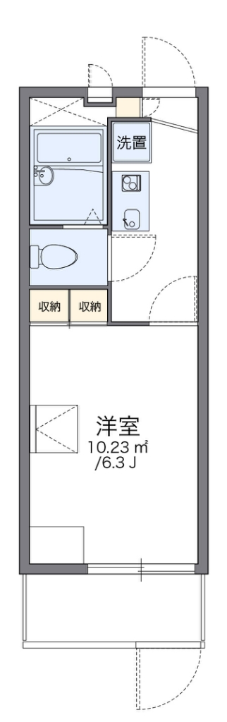レオパレスかもじや 間取り