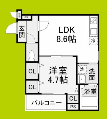 （仮称）フジパレス岸和田市藤井町二丁目 間取り