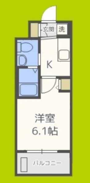 エステムコート難波WESTSIDEⅢドームシティ 間取り