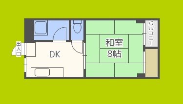 コーポ都 間取り