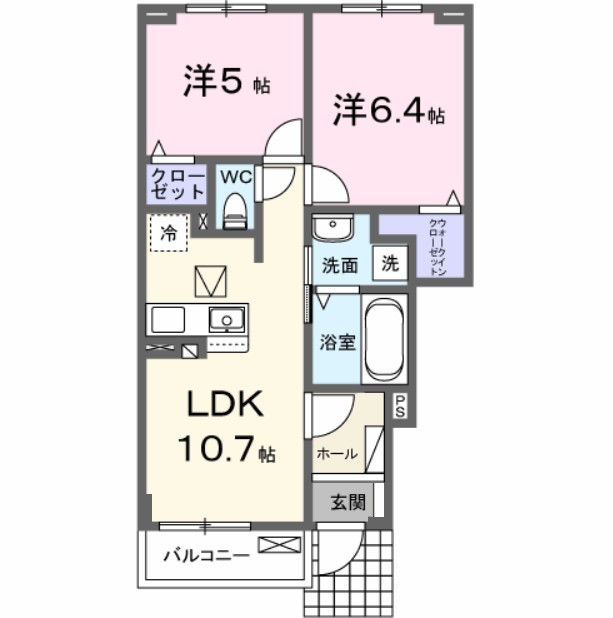 クラール倉治Ａ 間取り