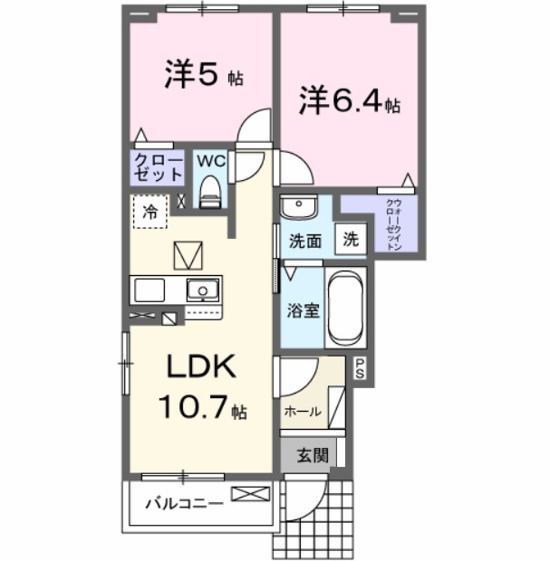 クラール倉治Ｄ 間取り