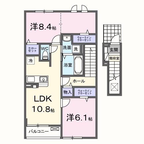 クラール倉治Ｃ 間取り