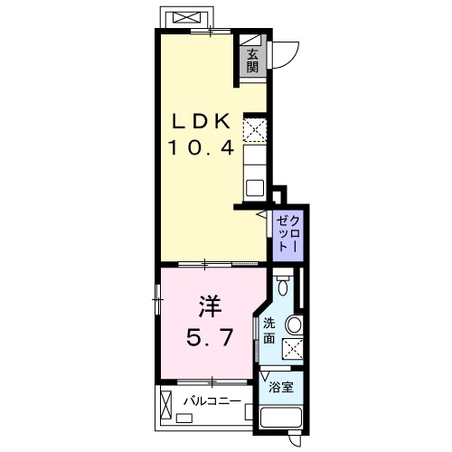 ルミエ－ル　ハタ 間取り