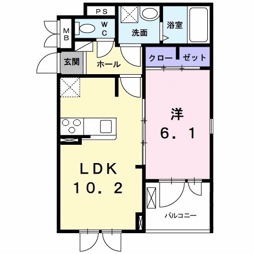 Ｂｉｇ　Ｒｏａｄ　神崎川 間取り