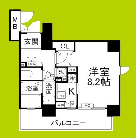 エイペックス四天王寺Ⅰ 間取り