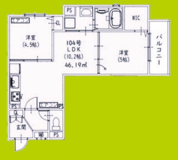 ピレーネ北条V 間取り