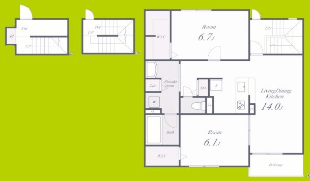 仮称)寅林様マンション 間取り