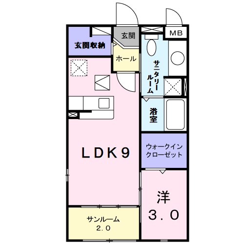 カーサグランデ　ＡＮ 間取り