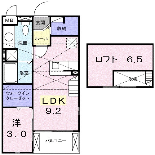 ラフレシール・メゾン・宮﨑Ⅰ 間取り