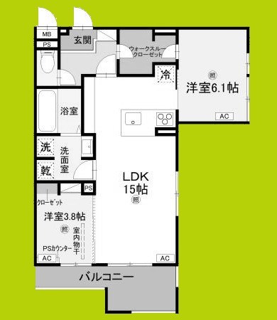 (仮称)D-ROOM八尾市東本町3丁目 間取り