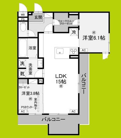(仮称)D-ROOM八尾市東本町3丁目 間取り