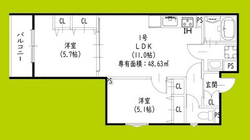 ピレーネ一津屋 間取り