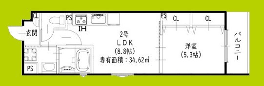 ピレーネ一津屋 間取り