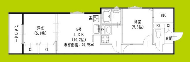 ピレーネ一津屋 間取り
