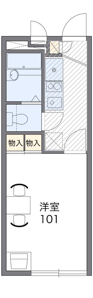 レオパレス１０９&rsquo;ＳⅡ 間取り