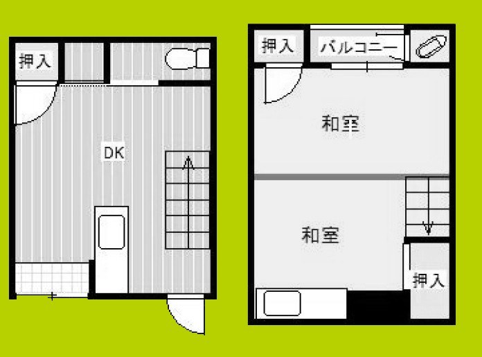 南市岡1丁目貸テラス 間取り