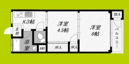 田中町住宅1号棟 間取り