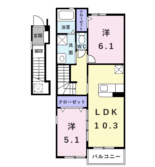 ソルシェール和泉中央Ⅲ 間取り