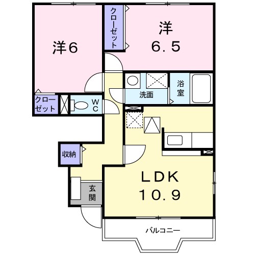 カ－サ柴垣Ⅰ 間取り