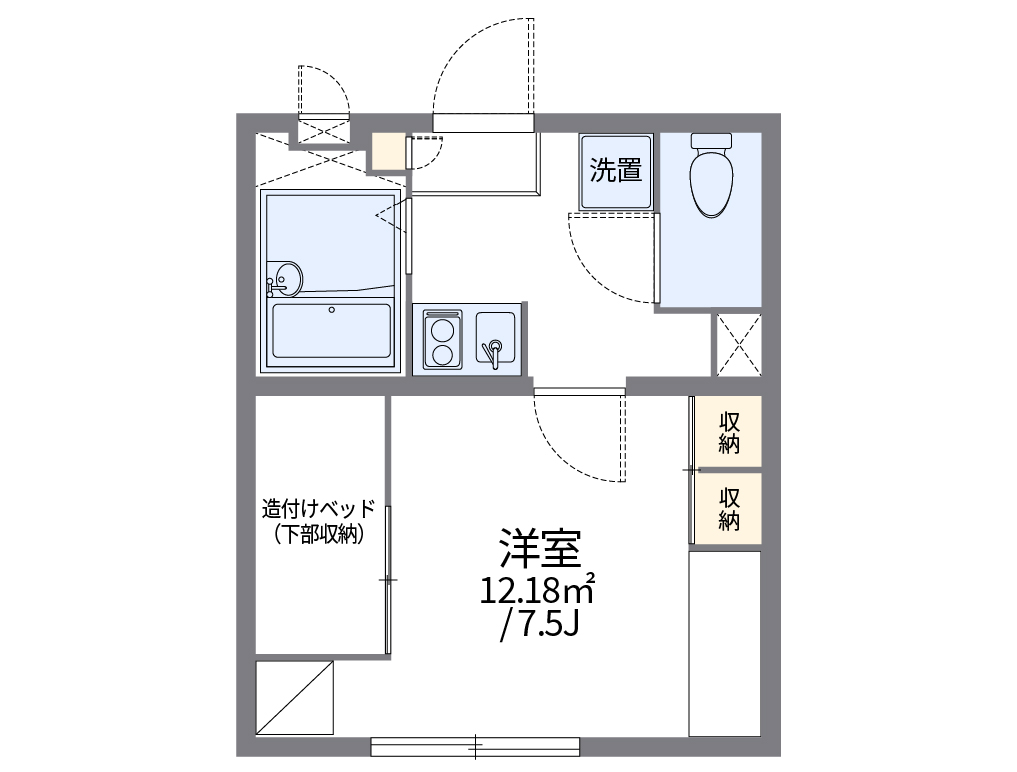 レオパレス城北 間取り