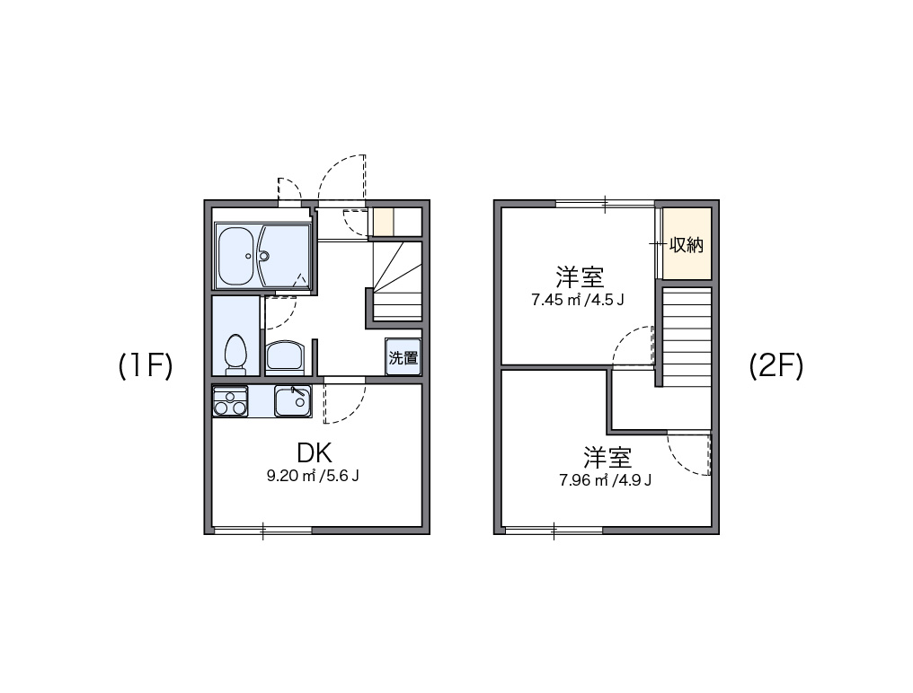 レオパレス枚岡ヒルズ 間取り