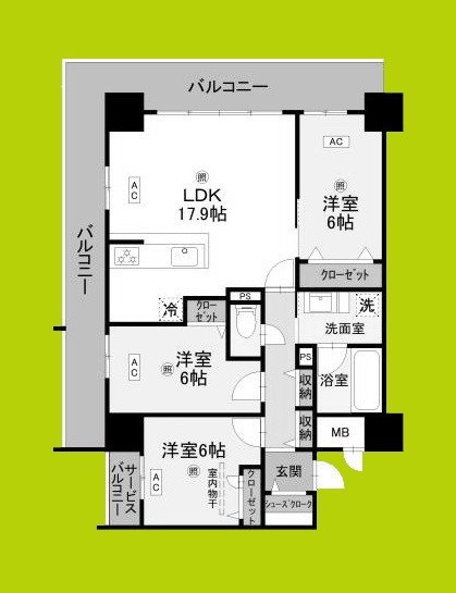 グラントリアノン緑地公園 間取り