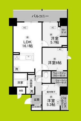 グラントリアノン緑地公園 間取り