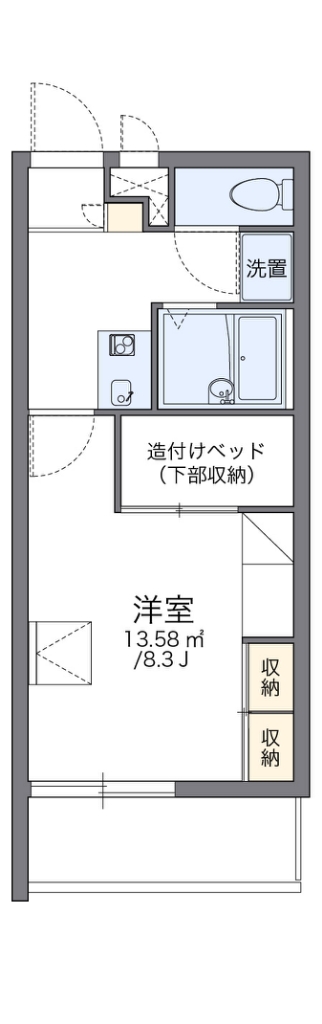 レオパレスプレミール　今川 間取り