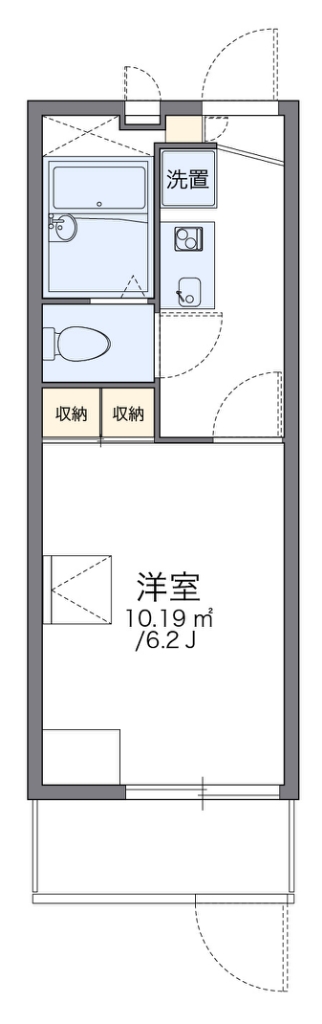 レオパレスプレステージ三津屋 間取り