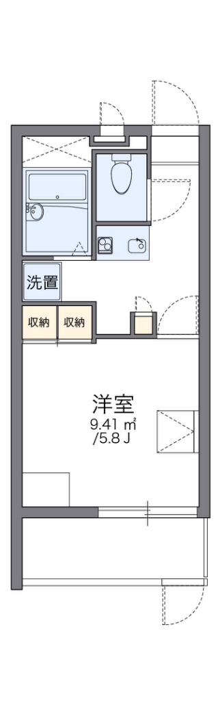 レオパレスクララ九条 間取り