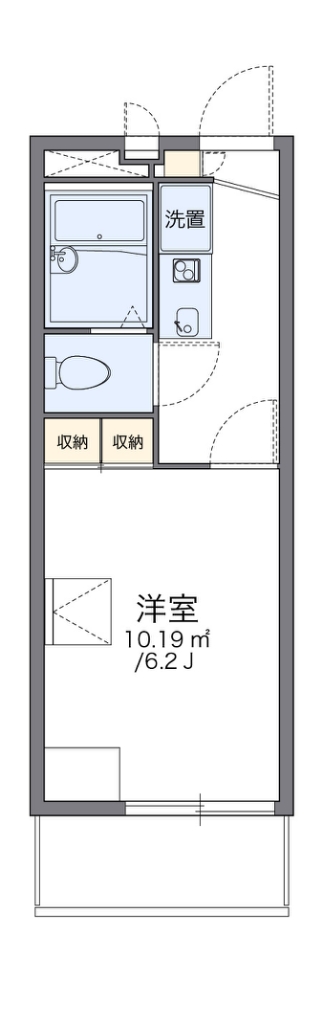 レオパレスＣＯＭＦＯＲＴひらのⅠ 間取り