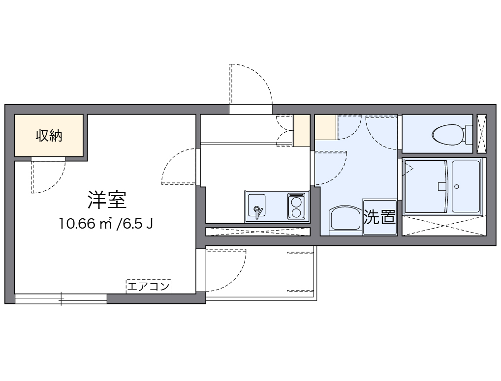 クレイノ清水せいわ 間取り