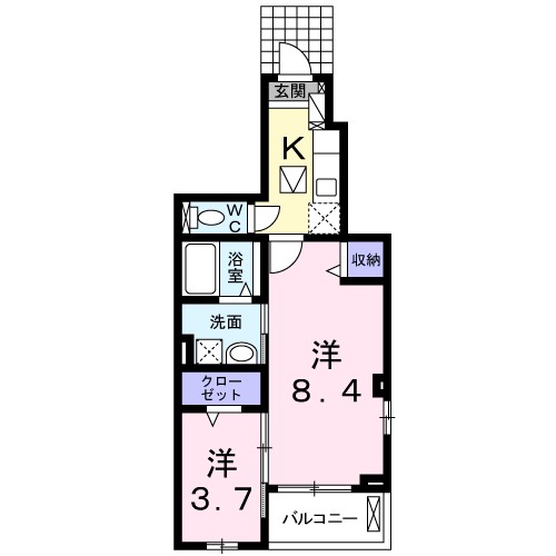 ラ　サクセション宝塚 間取り
