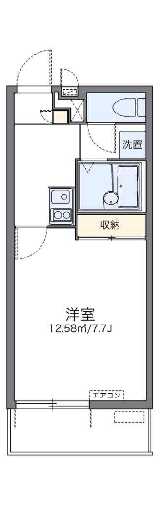レオパレスサンシャイン箕輪 間取り