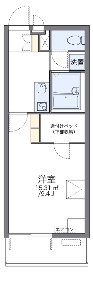 レオパレス太子堂 間取り