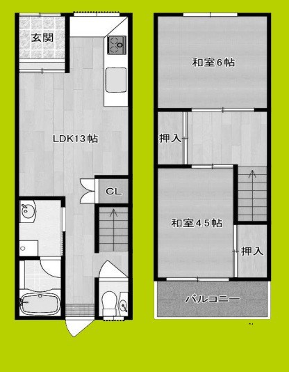 杭全貸家 間取り