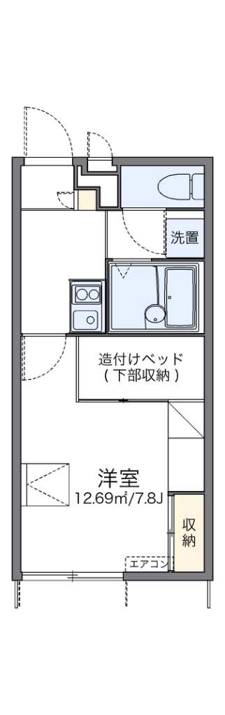 レオパレステイルザウエスト 間取り