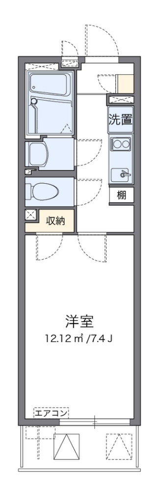 クレイノベルフルール 間取り