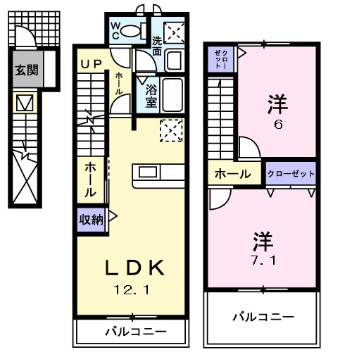 ラフレシール 間取り