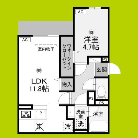 fleur長居2丁目 間取り