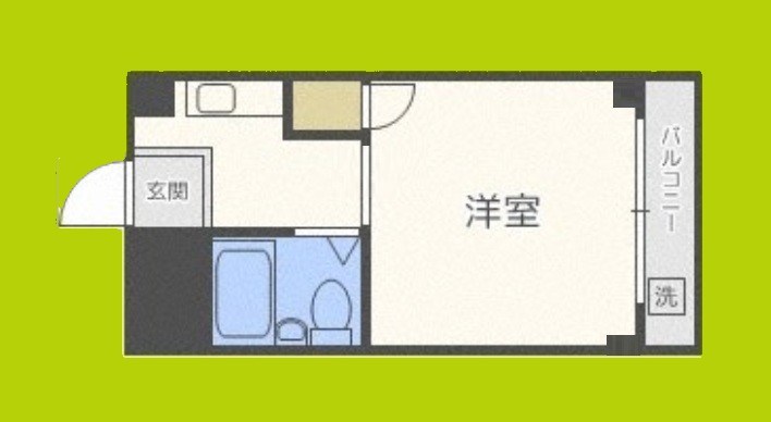 西田ハイツ天王寺 間取り