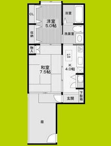 阪南町5丁目6-25貸家 間取り