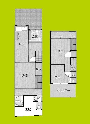 阪南町4丁目テラスハウス　 間取り