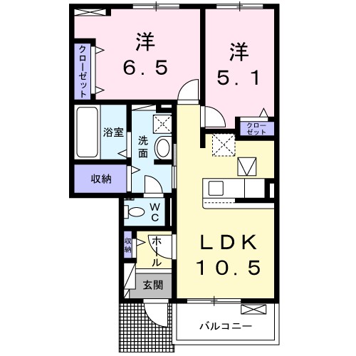 グレイシス星田 間取り